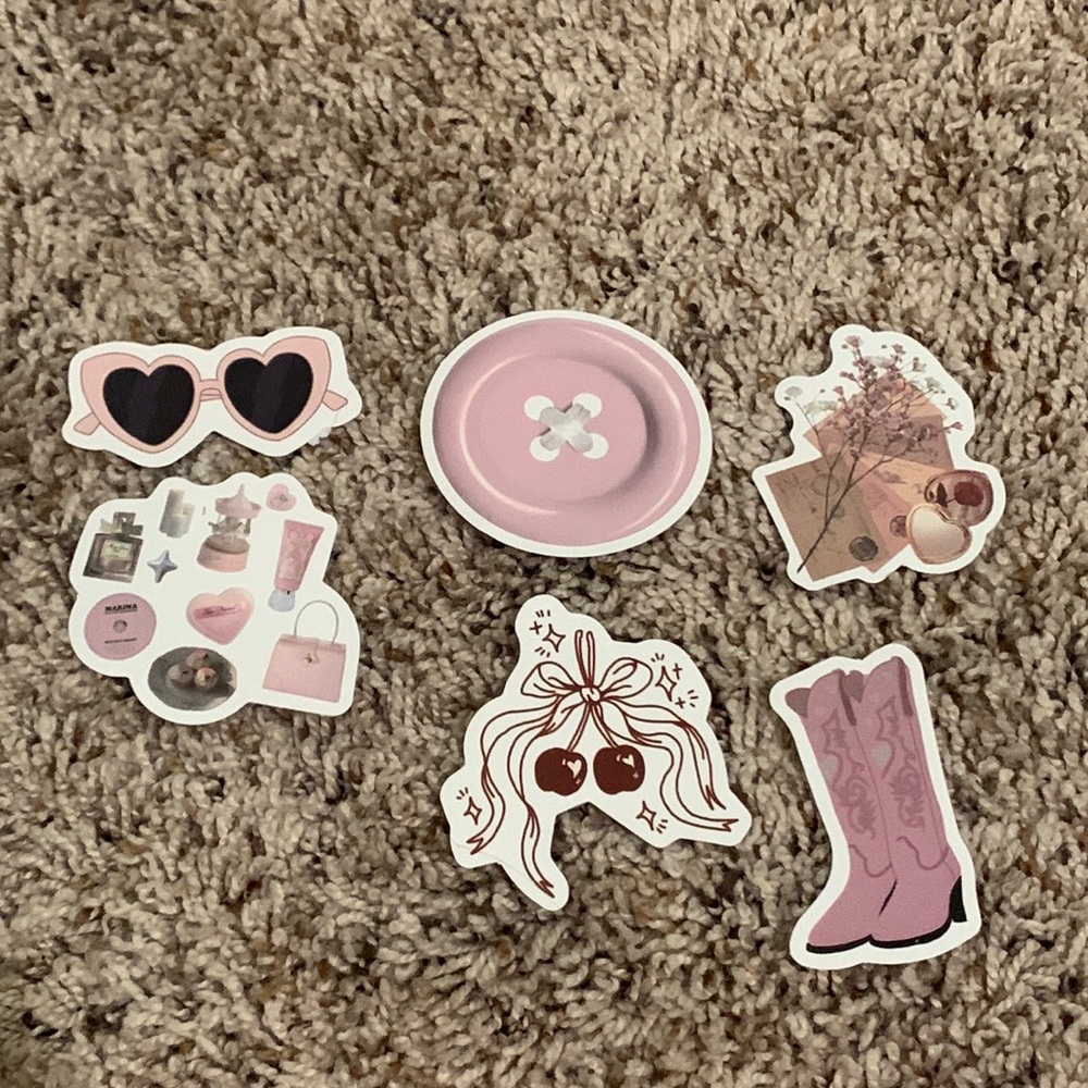 Lot of 6 Coquette Stickers